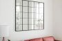 wall grid mirror industrial style Mirabox